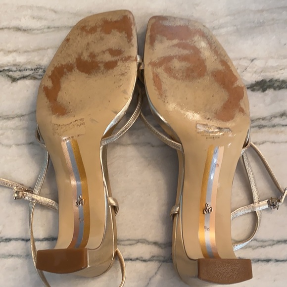Sam Edelman GOLD Strappy heels size 9.5 *Himena* ✨✨✨ - Picture 3 of 10